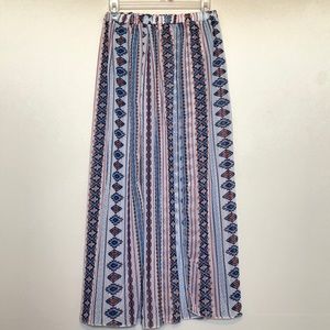 Sheer Tribal Maxi Skirt